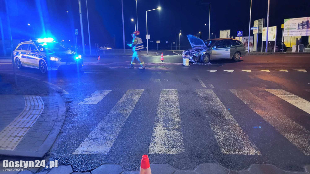 Kolizja na ul. Leszczyńskiej w Gostyniu