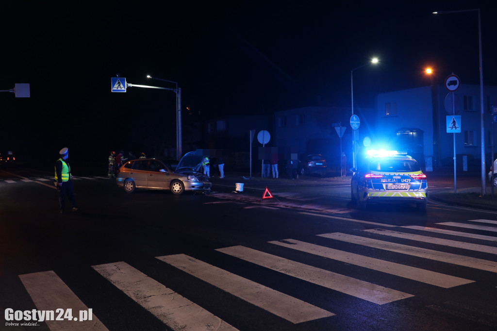 Kolizja na ul. Leszczyńskiej w Gostyniu