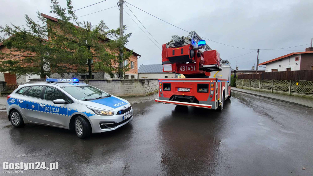 Pożar budynku w Szelejewie Drugim