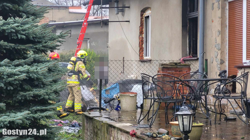Pożar budynku w Szelejewie Drugim