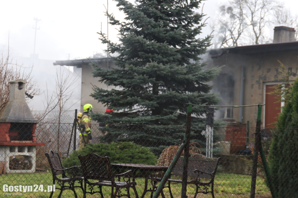 Pożar budynku w Szelejewie Drugim