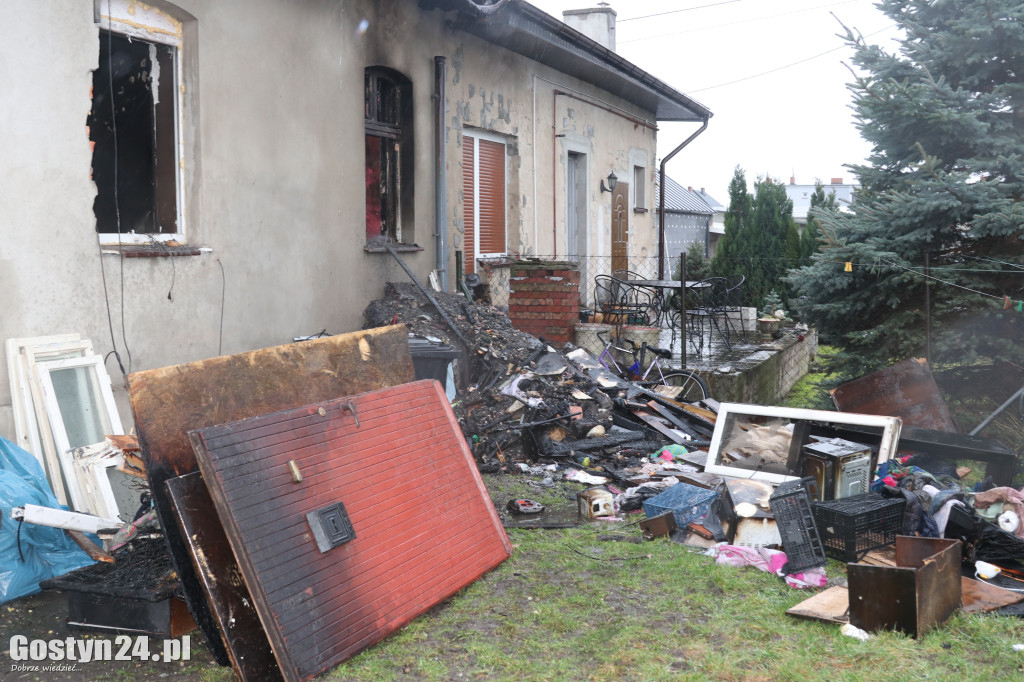 Pożar budynku w Szelejewie Drugim