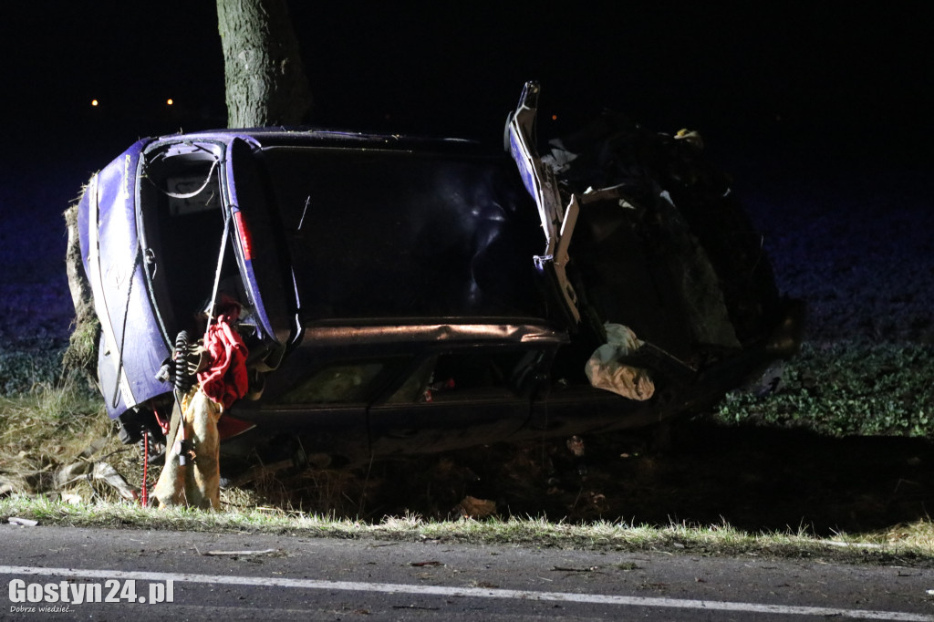 Wypadek pijanego kierowcy na trasie Pasierby - Smolice