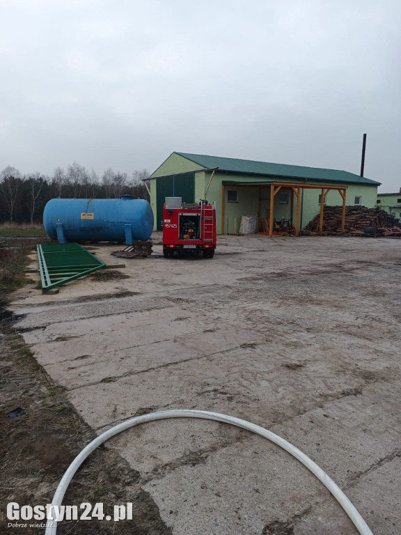 Pożar kotłowni gasiło pięć zastępów strażaków