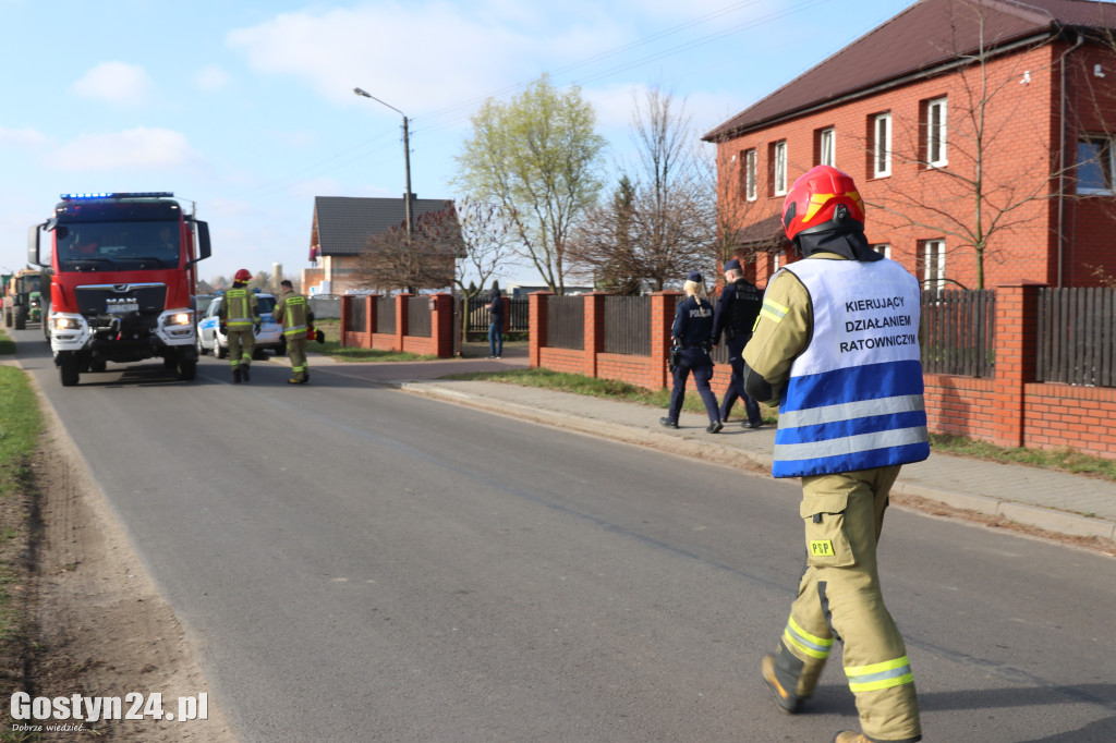 Wypadek w tartaku w Kunowie