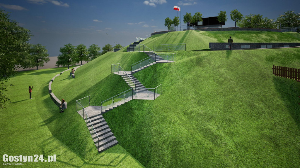 Tak wygląda koncepcja modernizacji Góry Zamkowej w Gostyniu