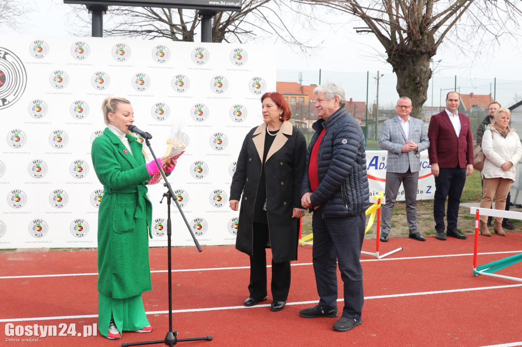 Otwarcie nowej bieżni na stadionie w Borku Wlkp.