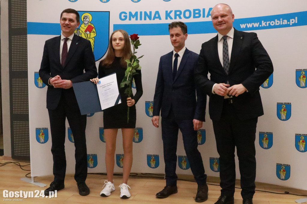 Wręczono stypendia sportowe w gminie Krobia