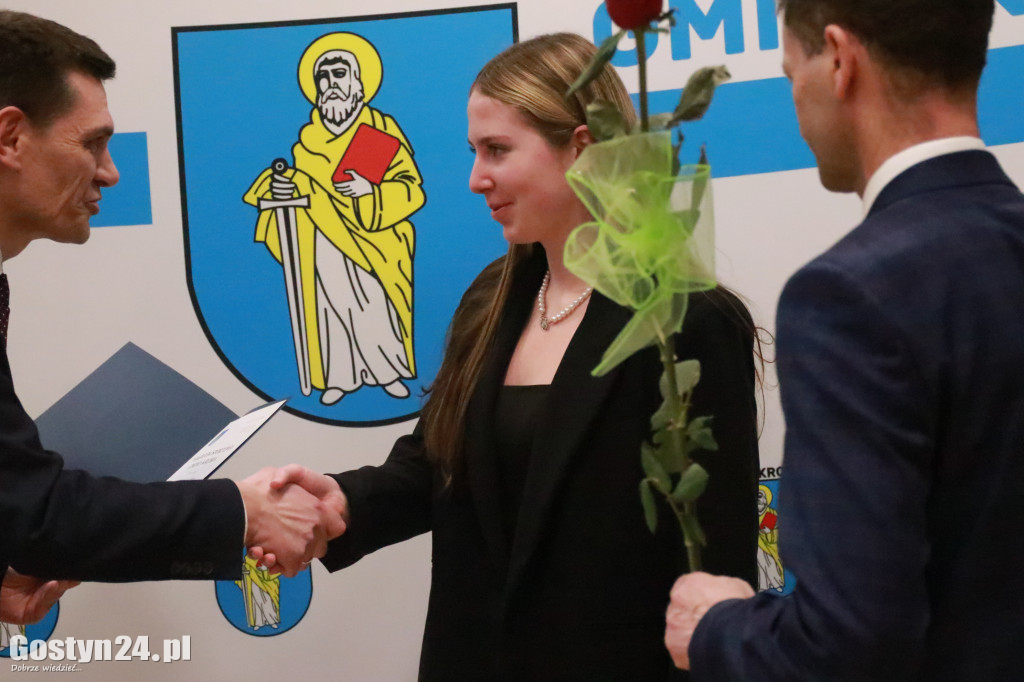 Wręczono stypendia sportowe w gminie Krobia