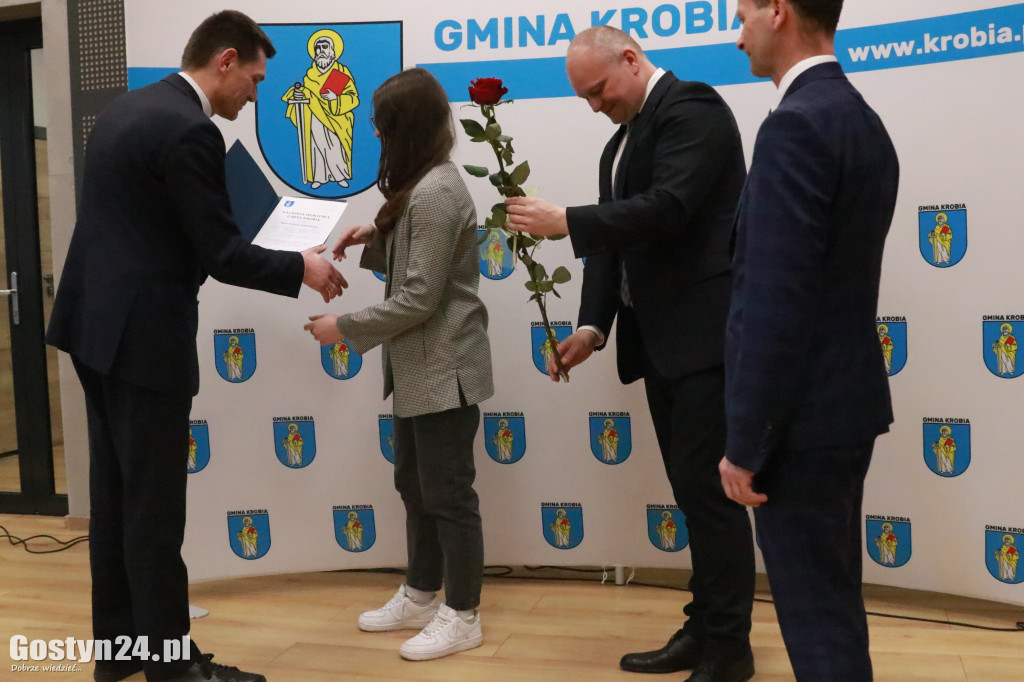 Wręczono stypendia sportowe w gminie Krobia