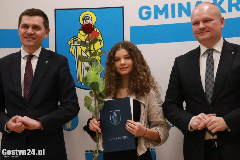 Wręczono stypendia sportowe w gminie Krobia