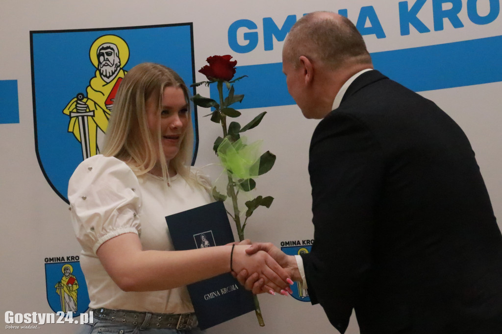 Wręczono stypendia sportowe w gminie Krobia