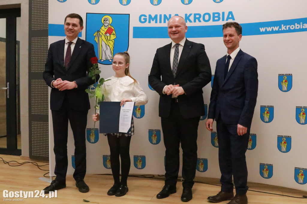Wręczono stypendia sportowe w gminie Krobia