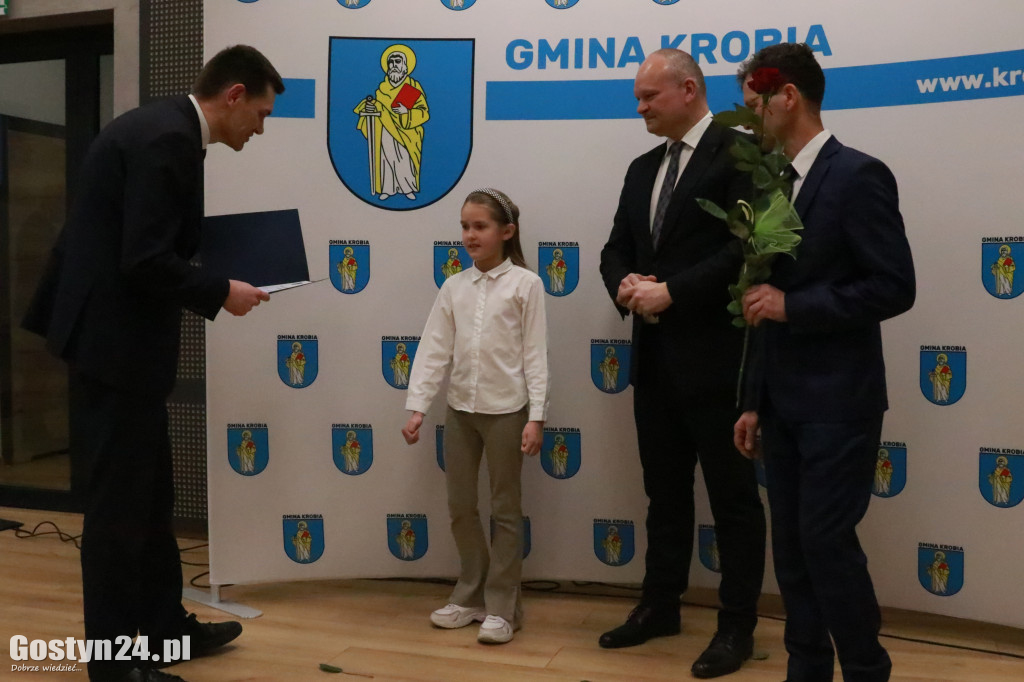 Wręczono stypendia sportowe w gminie Krobia