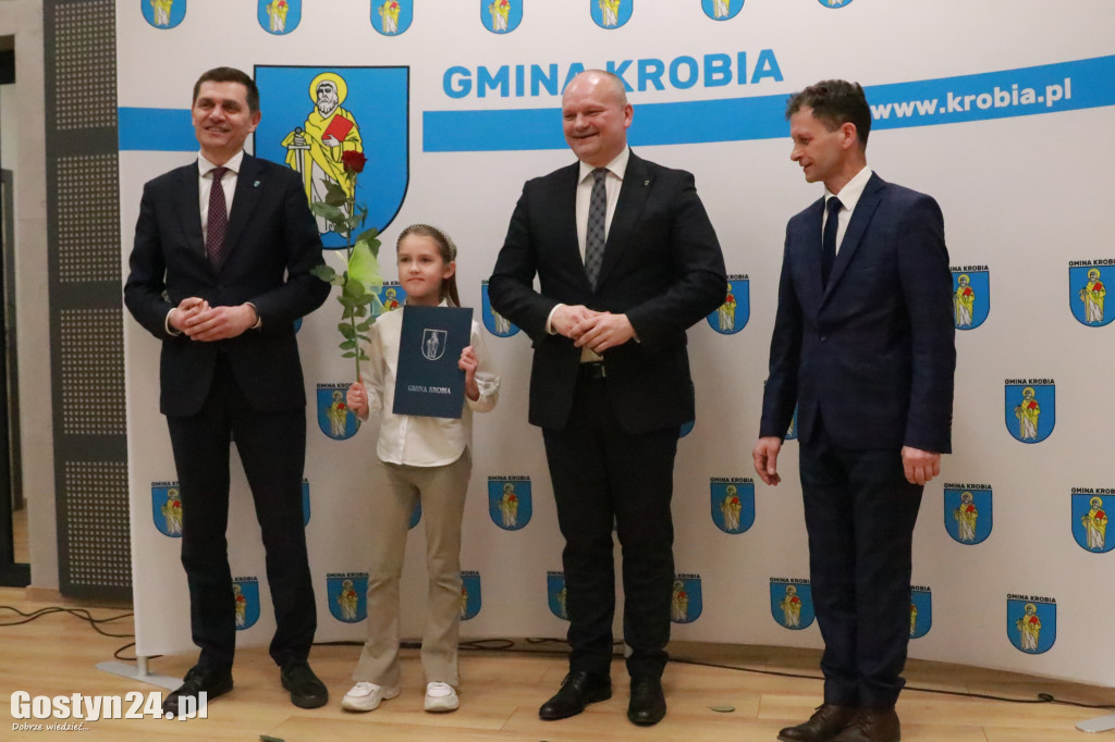 Wręczono stypendia sportowe w gminie Krobia