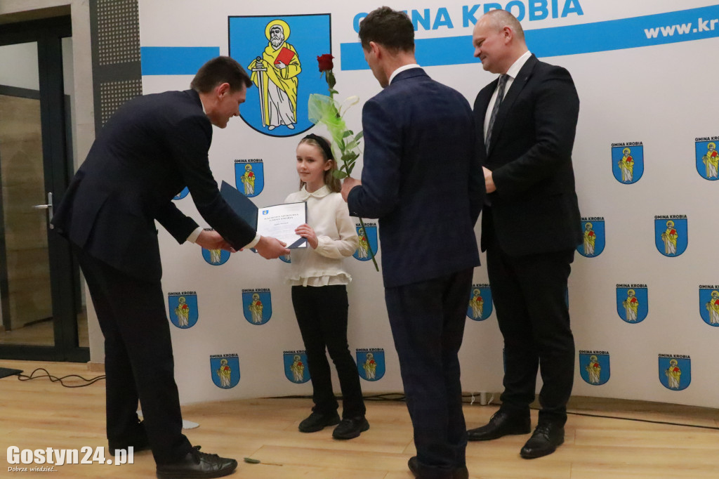 Wręczono stypendia sportowe w gminie Krobia