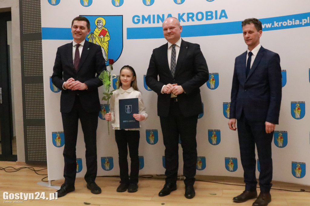 Wręczono stypendia sportowe w gminie Krobia