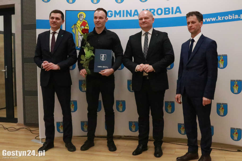 Wręczono stypendia sportowe w gminie Krobia