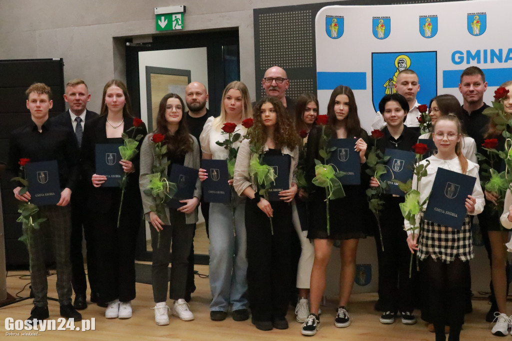 Wręczono stypendia sportowe w gminie Krobia