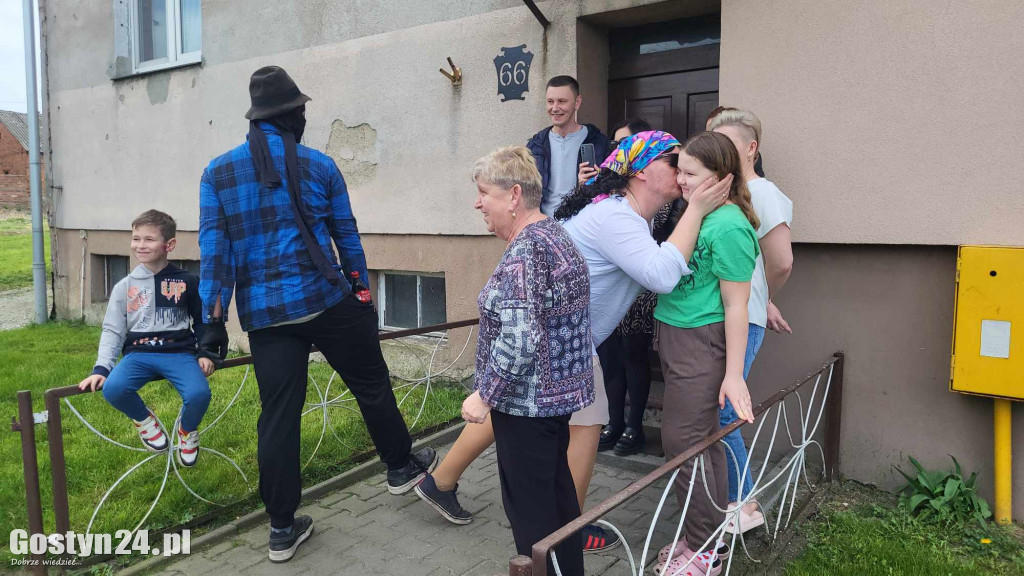 Kominiarze przeszli przez Zalesie w gminie Borek Wlkp.