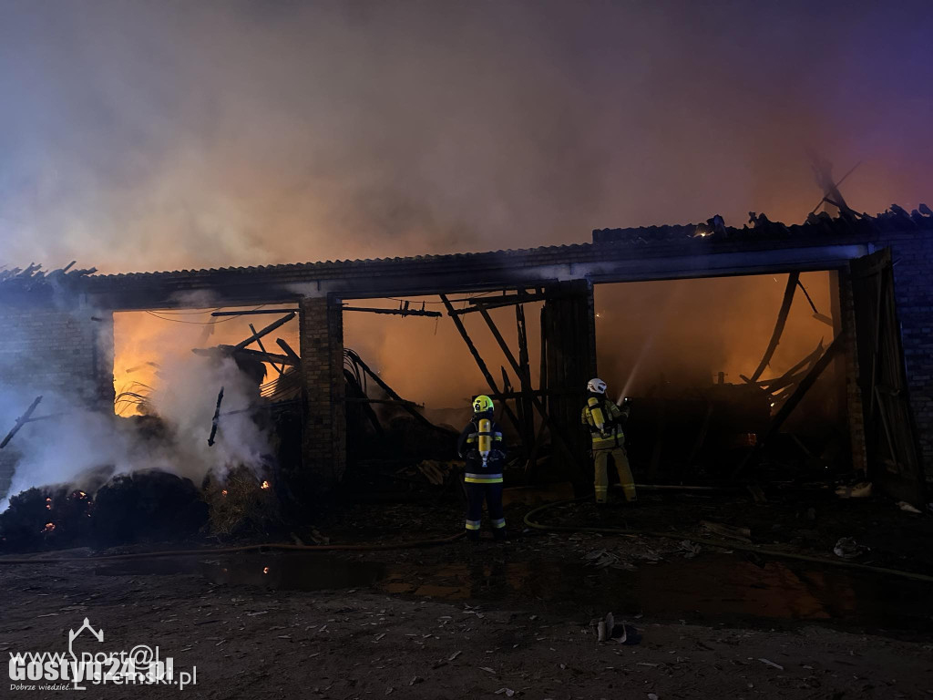 Pożar w Pełczynie, doszczętnie spłonęła stodoła
