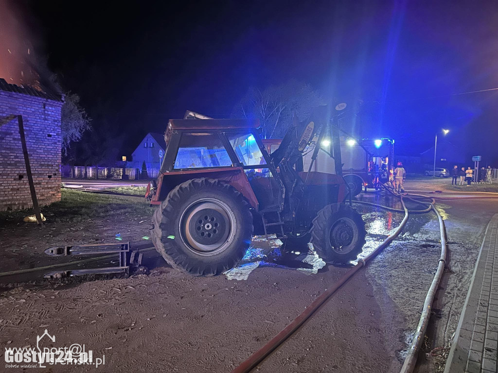 Pożar w Pełczynie, doszczętnie spłonęła stodoła