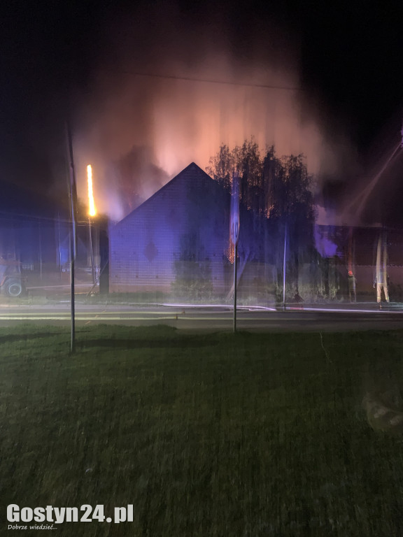 Pożar w Pełczynie, doszczętnie spłonęła stodoła