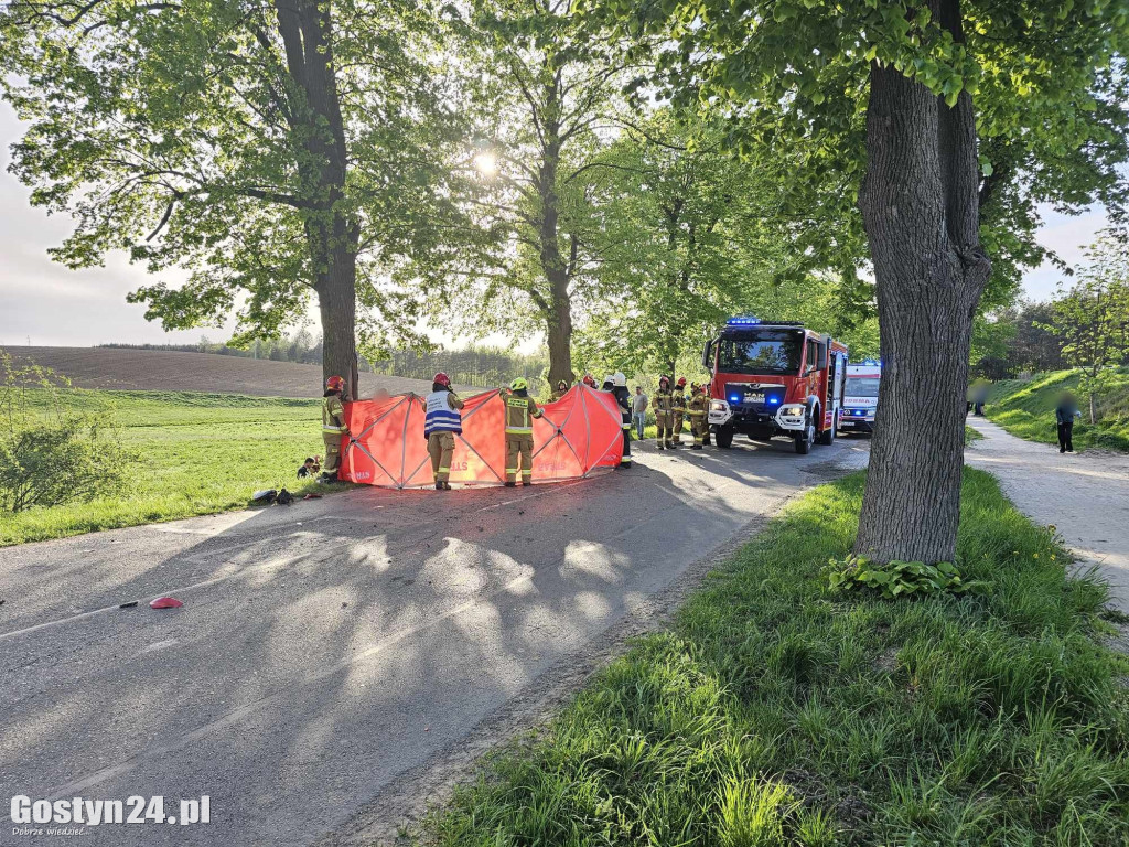 Śmiertelny wypadek na trasie Piaski - Strzelce Wielkie