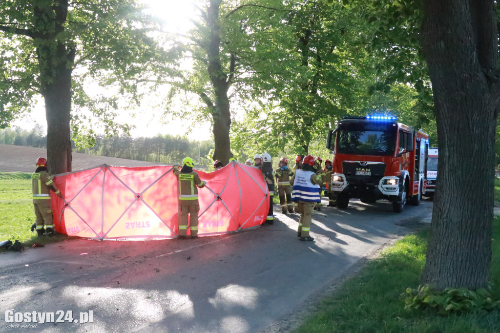 Śmiertelny wypadek na trasie Piaski - Strzelce Wielkie