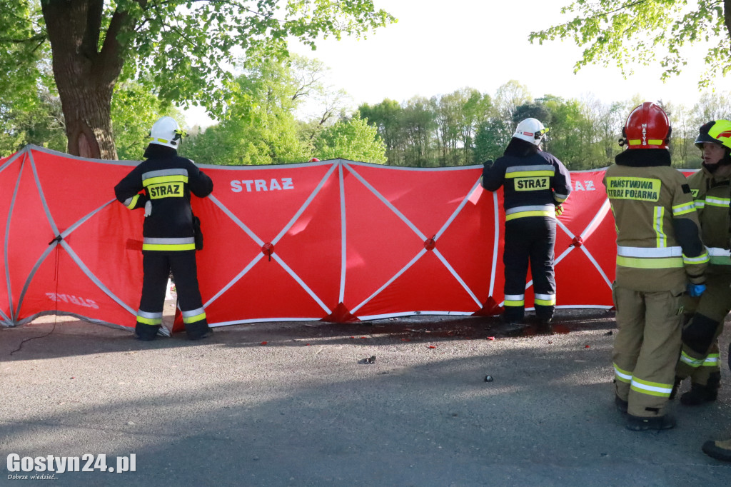 Śmiertelny wypadek na trasie Piaski - Strzelce Wielkie