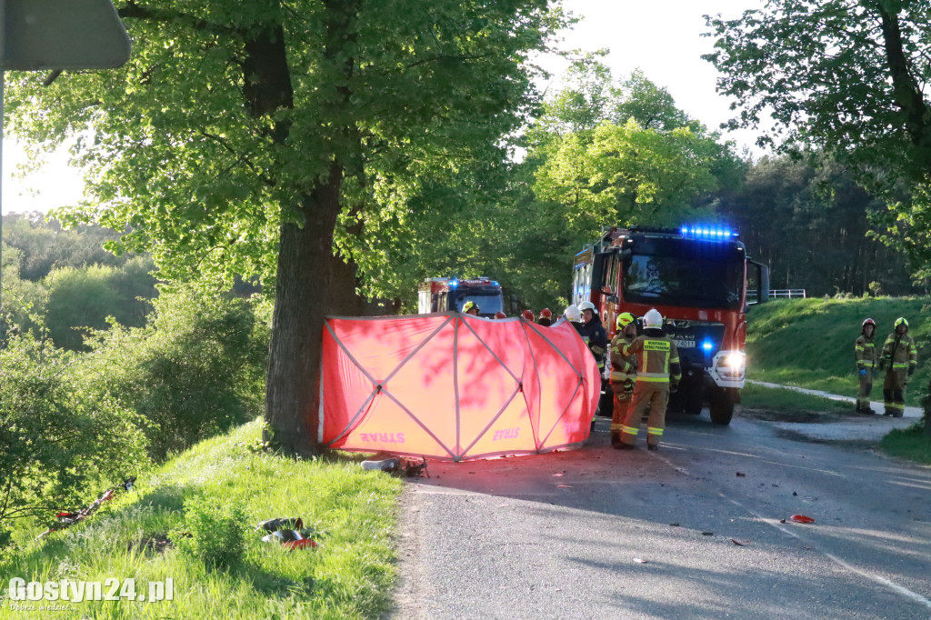 Śmiertelny wypadek na trasie Piaski - Strzelce Wielkie