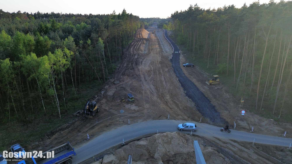 Trwa budowa obwodnicy Gostynia i Piasków w ciągu DK 12