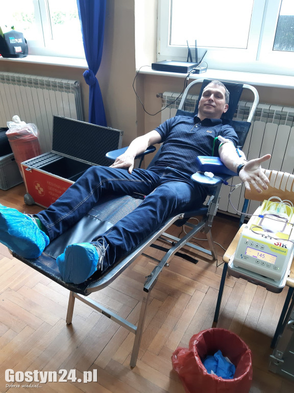 Zbiórka krwi zorganizowana przez OSP i ZSOIZ w Krobi