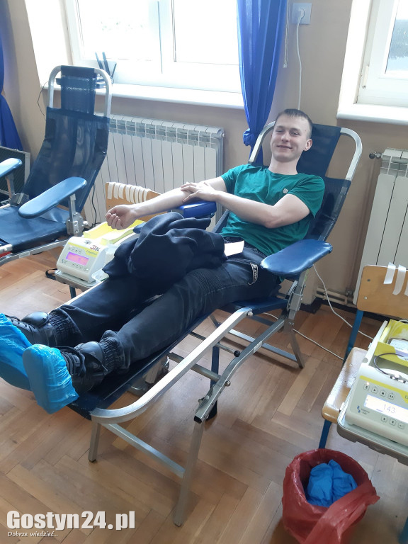 Zbiórka krwi zorganizowana przez OSP i ZSOIZ w Krobi