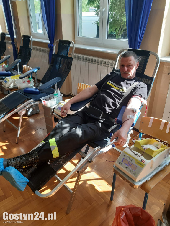 Zbiórka krwi zorganizowana przez OSP i ZSOIZ w Krobi