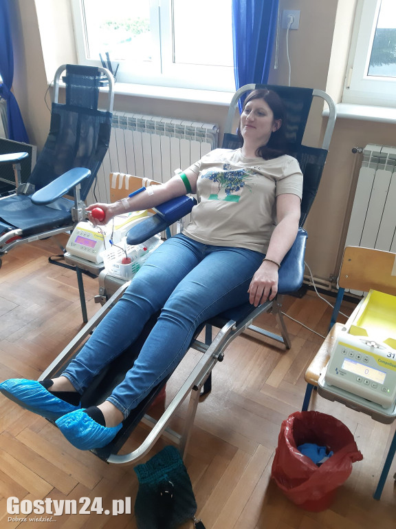 Zbiórka krwi zorganizowana przez OSP i ZSOIZ w Krobi