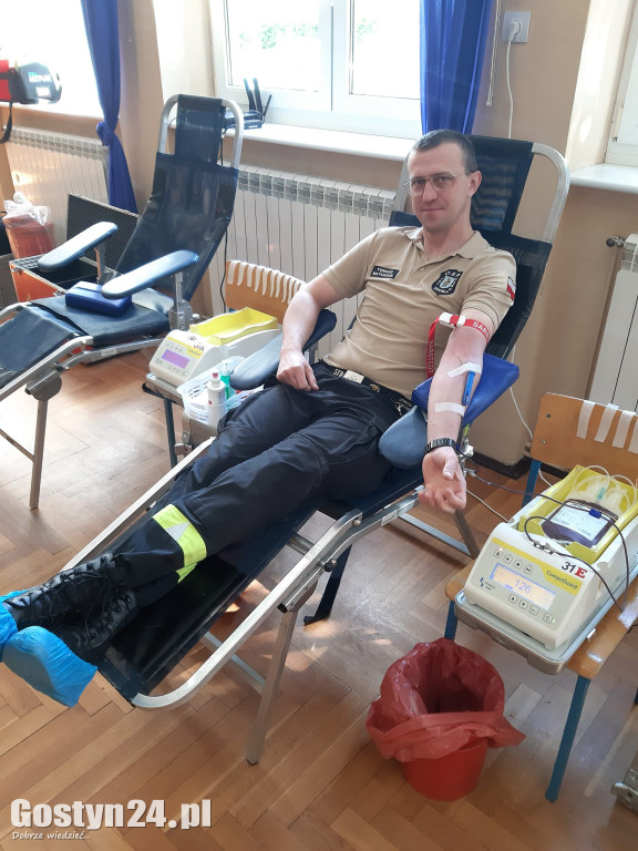 Zbiórka krwi zorganizowana przez OSP i ZSOIZ w Krobi