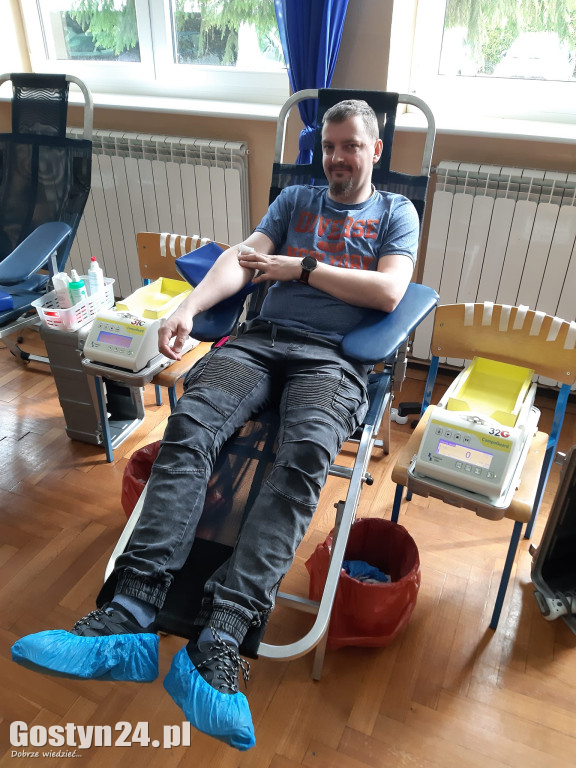 Zbiórka krwi zorganizowana przez OSP i ZSOIZ w Krobi