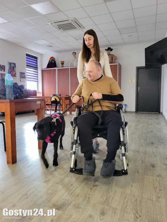 Dogoterapia z udziałem Samby w ŚDS Gostyń