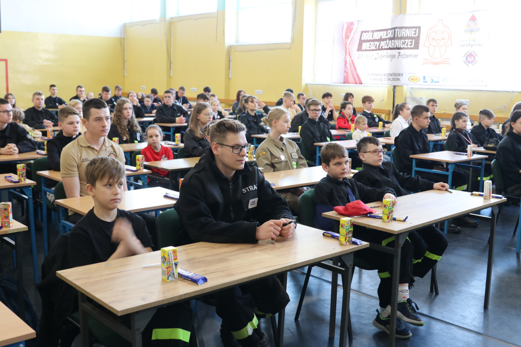 Etap wojewódzki konkursu wiedzy pożarniczej w Grabonogu