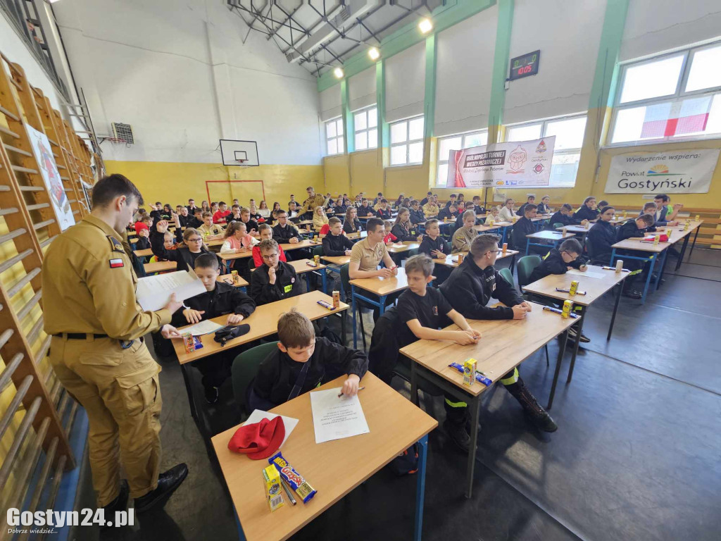 Etap wojewódzki konkursu wiedzy pożarniczej w Grabonogu