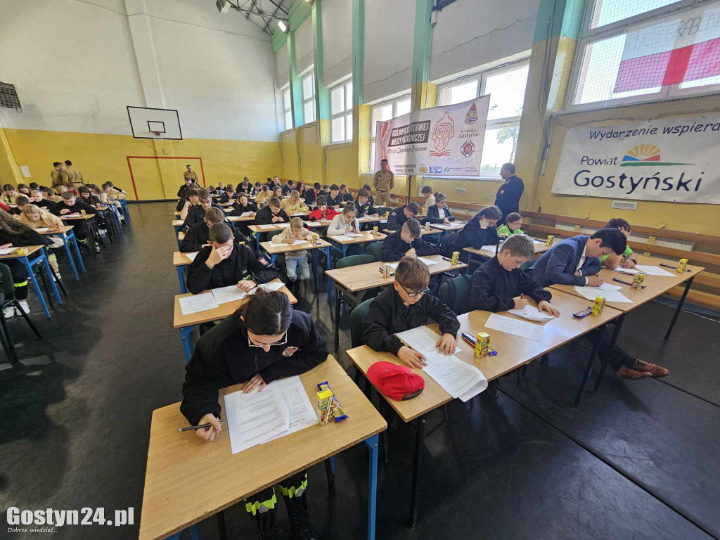 Etap wojewódzki konkursu wiedzy pożarniczej w Grabonogu