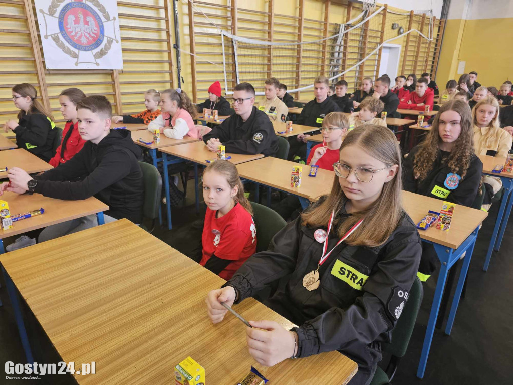 Etap wojewódzki konkursu wiedzy pożarniczej w Grabonogu