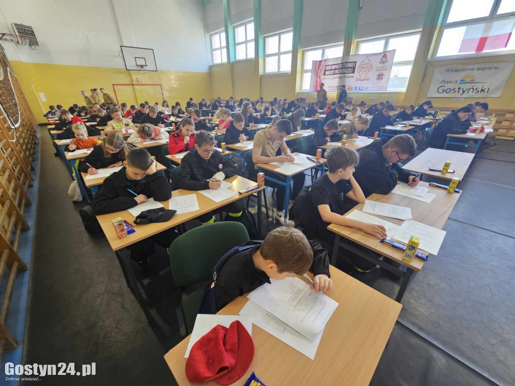 Etap wojewódzki konkursu wiedzy pożarniczej w Grabonogu