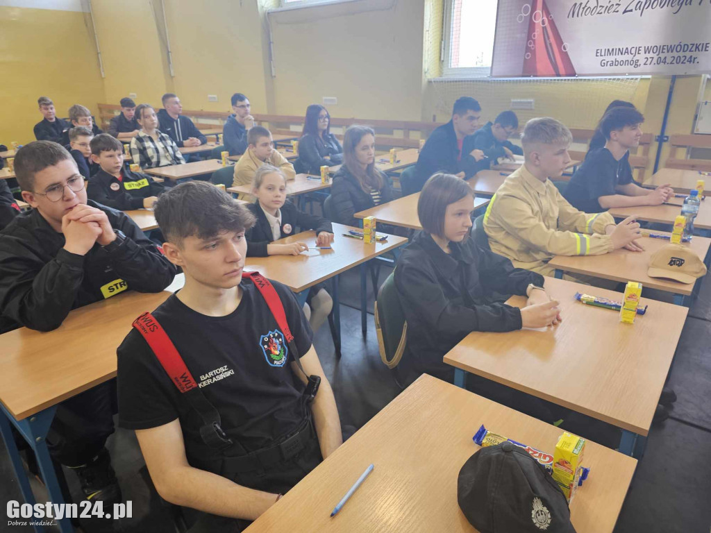 Etap wojewódzki konkursu wiedzy pożarniczej w Grabonogu
