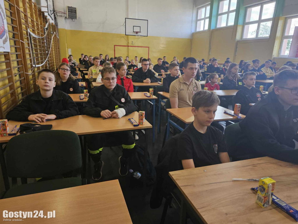 Etap wojewódzki konkursu wiedzy pożarniczej w Grabonogu