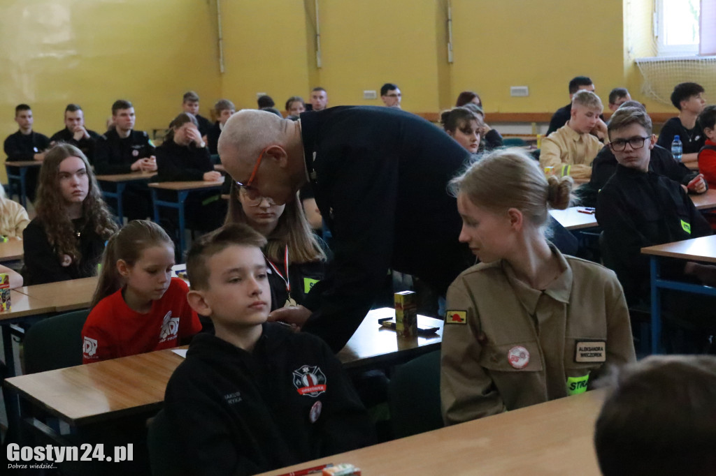 Etap wojewódzki konkursu wiedzy pożarniczej w Grabonogu