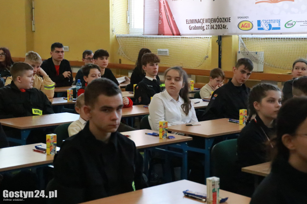 Etap wojewódzki konkursu wiedzy pożarniczej w Grabonogu