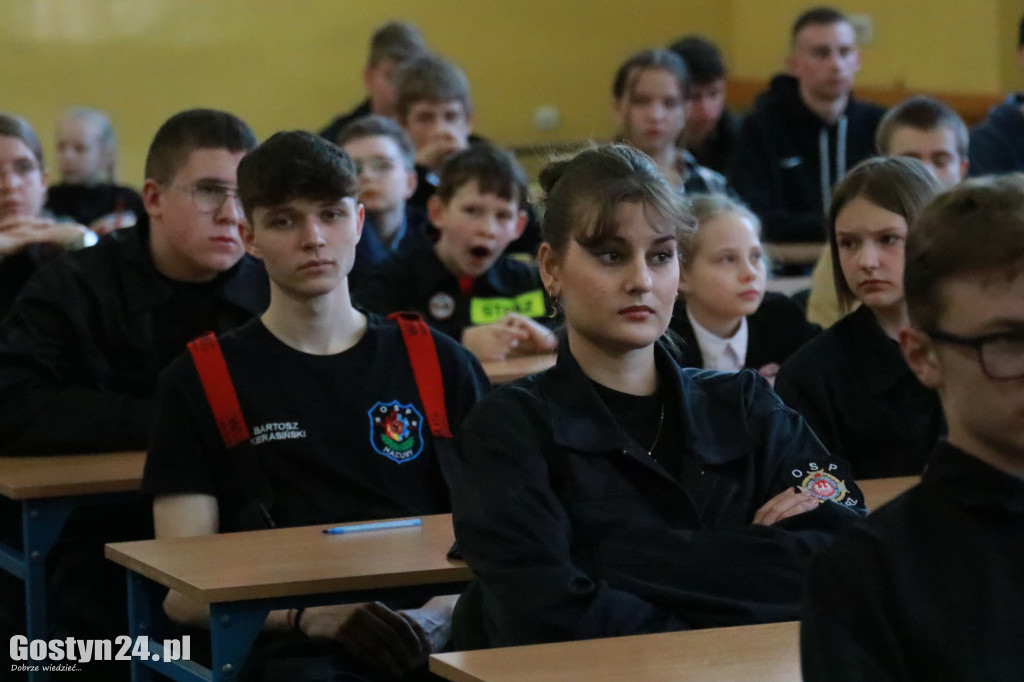 Etap wojewódzki konkursu wiedzy pożarniczej w Grabonogu