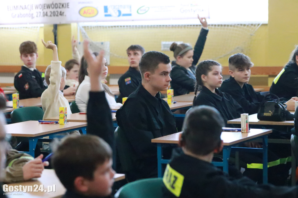 Etap wojewódzki konkursu wiedzy pożarniczej w Grabonogu